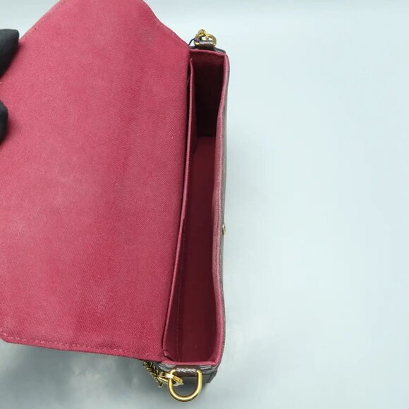 Louis Vuitton Felicie Brown W/P  Monogram Canvas Shoulder Bag 1189-022425 - Picture 10 of 12